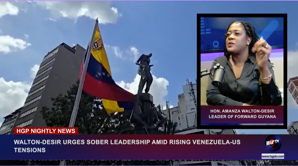 WALTON-DESIR URGES SOBER LEADERSHIP AMID RISING VENEZUELA-US TENSIONS