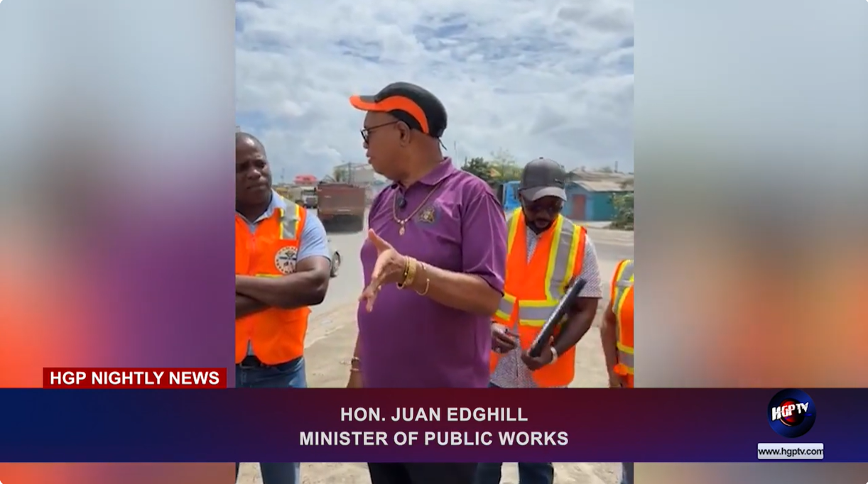 EDGHILL INSPECTS PROGRESS MADE ON GOOD SUCCESS – TIMEHRI ROAD CONSTRUCTION PROJECT