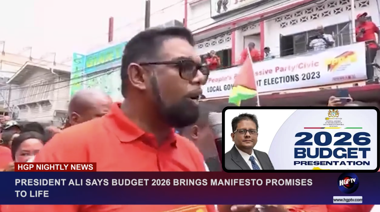 PRESIDENT ALI SAYS BUDGET 2026 BRINGS MANIFESTO PROMISES TO LIFE