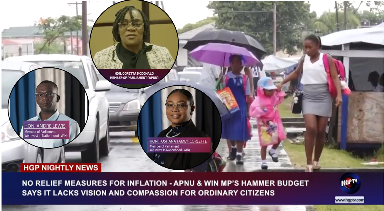NO RELIEF MEASURES FOR INFLATION – APNU & WIN MP’S HAMMER BUDGET SAYS IT LACK’S VISION AND COMPASSION FOR ORDINARY CITIZENS