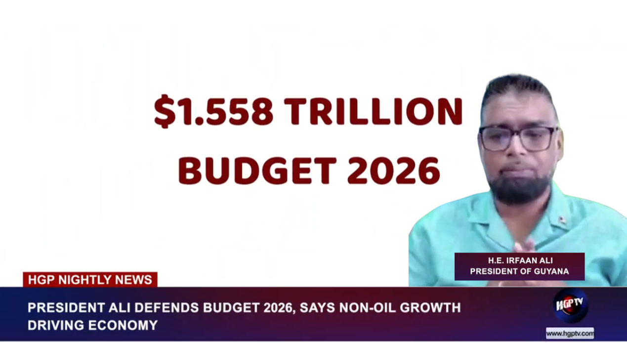 PRESIDENT ALI DEFENDS BUDGET 2026, SAYS NON-OIL GROWTH DRIVING ECONOMY