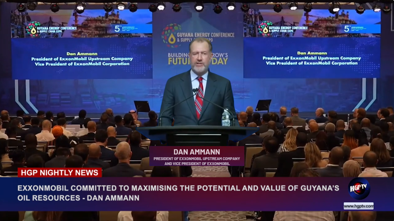 EXXONMOBIL COMMITTED TO MAXIMISING THE POTENTIAL AND VALUE OF GUYANA’S OIL RESOURCES-  DAN AMMANN