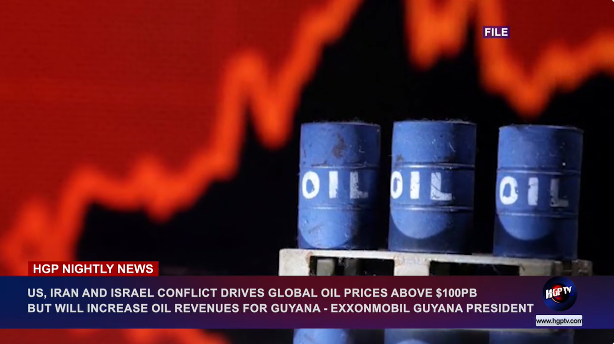 U.S, IRAN AND ISRAEL CONFLICT DRIVES GLOBAL OIL PRICES ABOVE $100PB BUT WILL INCREASE OIL REVENUES FOR GUYANA – EXXONMOBIL GUYANA PRESIDENT