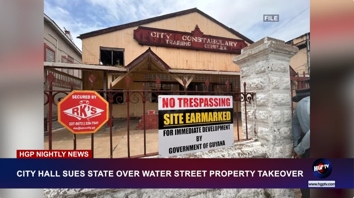 CITY HALL SUES STATE OVER WATER STREET PROPERTY TAKEOVER